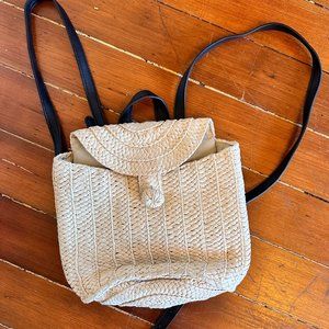 Woven Small Backpack